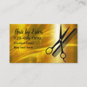 クラスヘアスタイリストアポイントメントカードデザイン 名刺 (正面)