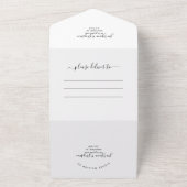 クラスホワイトRSVP写真QRコード結婚ズ オールインワン招待状