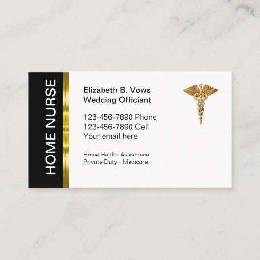 クラスホームヘルスナース名刺 名刺 (正面)