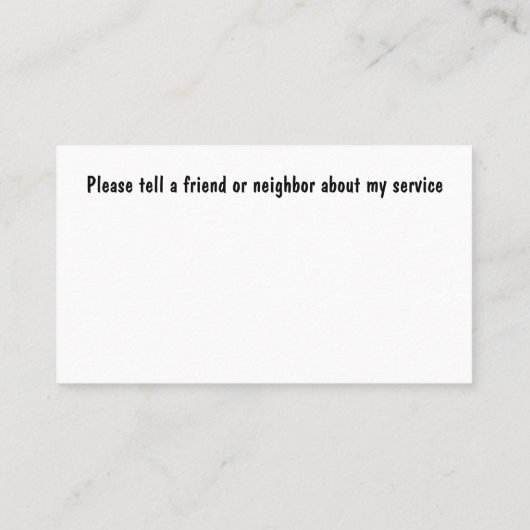 クラスホームヘルス登録ナース名刺 名刺 (裏面)