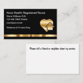 クラスホームヘルス登録ナース 名刺 (正面/裏面)