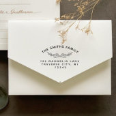 クラスボタニカルブランチファミリーネーム差出人住所 セルフインキングスタンプ