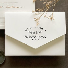 クラスボタニカルブランチファミリーネーム差出人住所 セルフインキングスタンプ