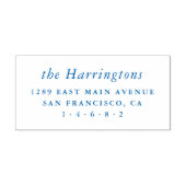 クラスミニマリストファミリー名差出人住所 セルフインキングスタンプ (デザイン)