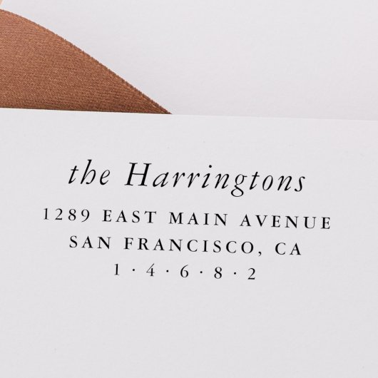 クラスミニマリストファミリー名差出人住所 セルフインキングスタンプ