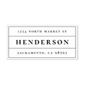 クラスミニマルはっきりしたリストファミリー名差出人住所 セルフインキングスタンプ (デザイン)