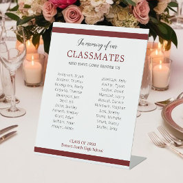 クラスメートの名誉を思い出す暗赤色懇親会 台座サイン