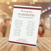 クラスメートの名誉を思い出す暗赤色懇親会 台座サイン