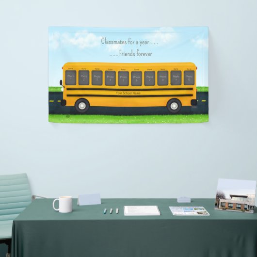 クラスメートの永遠の友達のカスタム写真 横断幕 (トレードショー)