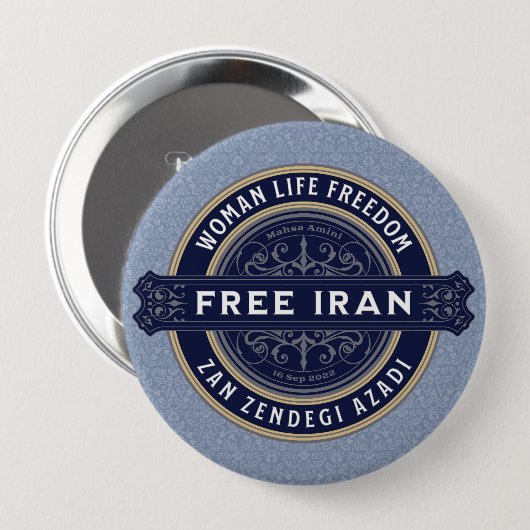 クラスメートへのペルシャ語のクリスマスプレゼント 缶バッジ (正面&裏面)