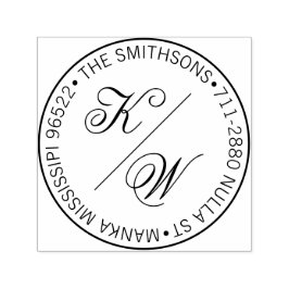 クラスモダン名差出人住所循環結婚型 セルフインキングスタンプ