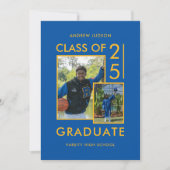 クラスモダン25青2写真オープンハウス 招待状 (正面)