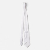 クラスモノグラムイニシャルW,グレーオンホワイト ネクタイ (裏面)