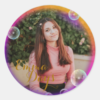 クラスラウンドフォトフレームパーソナル ラウンドシール