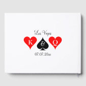 クラスラスベガスの夢の目的地の結婚式カスタム ゲストブック (裏面)