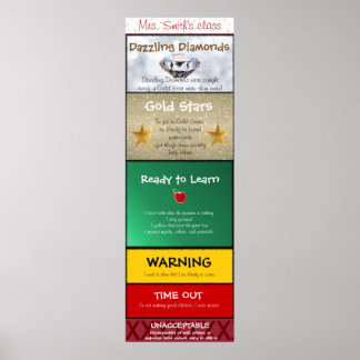 クラスルームのクリップグラフ ポスター