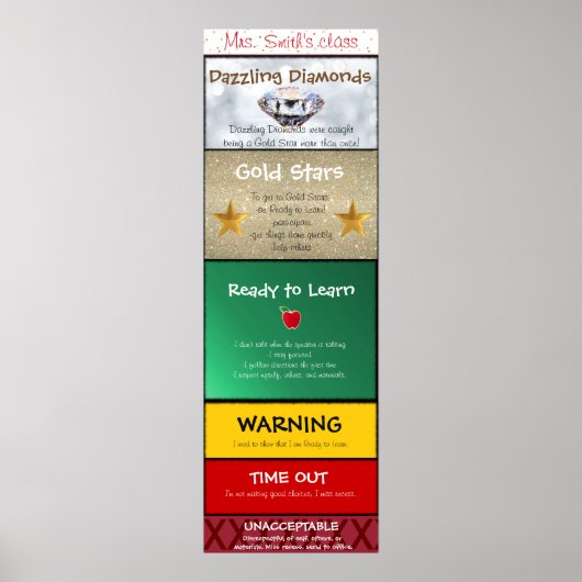 クラスルームのクリップグラフ ポスター (正面)