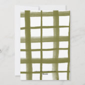 クラスルームのプレイドホリデーフォトカード | A シーズンカード (裏面)