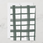 クラスルームのプレイドホリデーフォトカード | B シーズンカード (裏面)