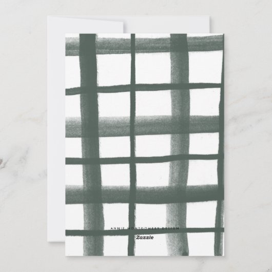 クラスルームのプレイドホリデーフォトカード | B シーズンカード (裏面)