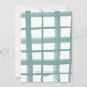 クラスルームのプレイドホリデーフォトカード | C シーズンカード (裏面)