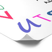 クラスルームのルール大規模SRF ポスター (角)