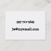 クラスルームの黒板 名刺 (裏面)