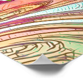 クラスルーム前向きステイインスピレーションモダントレンディー ポスター (角)