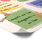 クラスルーム規則ポスター ポスター (角)