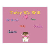 クラスルーム規則ポスター