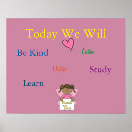 クラスルーム規則ポスター ポスター