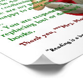 クラスルーム・ライブラリのルール/チェックアウト手順 ポスター (角)