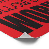 クラスルーム・ルール・ポスター（赤）、12インチ×36インチ ポスター (角)