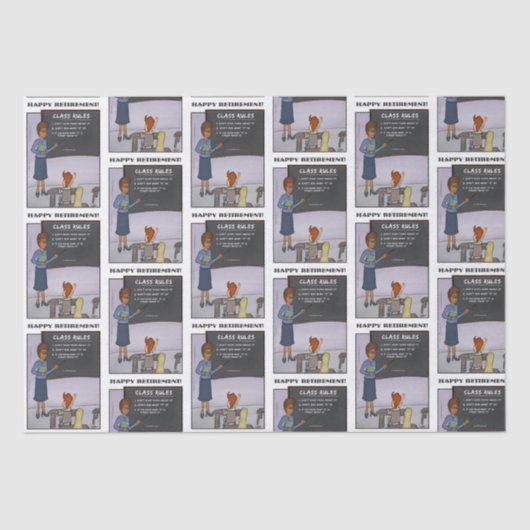 クラスルールティッシュペーパー 薄葉紙 (正面)