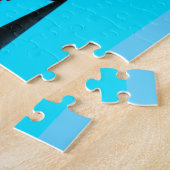 クラスレッドホットロッドカー ジグソーパズル (側面)