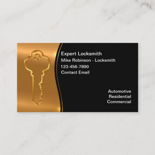 クラスロックスミス名刺デザイン 名刺 (正面)