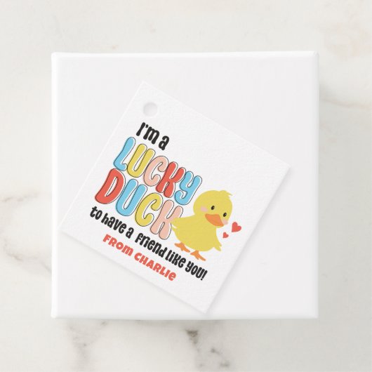 クラスヴァレンティーンズラッキーダックゴムダッキー(アヒルちゃん) フェイバータグ (インサイチュ)