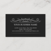 クラスヴィンテージフレームシンプル-エレガント 名刺 (裏面)