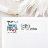 クラス付きトレーラーパークのごみ ラベル (インサイチュ)