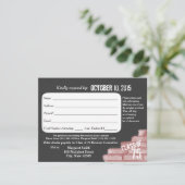 クラス会落書き返答カード 招待状 (スタンド正面)