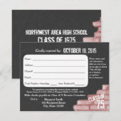 クラス会落書き返答カード 招待状 (正面/裏面)