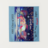 クラス会 フォトブース 背景 壁紙 ヒッピーテーマ タペストリー (正面)