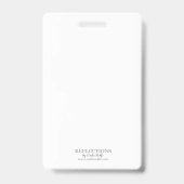 クラス会 赤と白の写真付きIDバッジ バッジ (裏面)