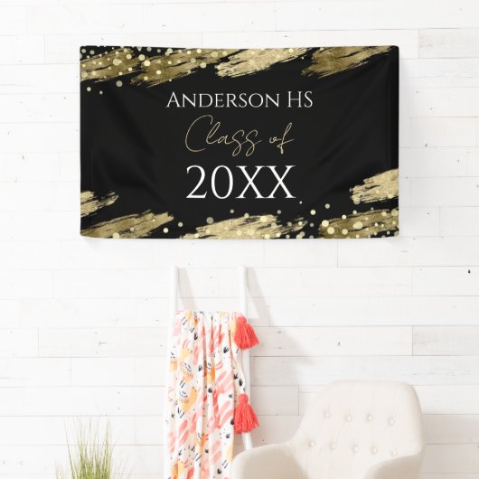 クラス会 黒と金 横断幕 (インサイチュ)