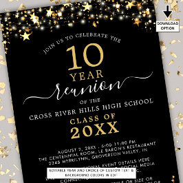 クラス会 黒金星 どんな年も輝く 招待状