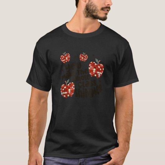 クラス全体が輝いて見える アップル ミラーボール Tシャツ (正面)