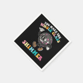 クラス全体のきらめくGroovyレトロ スタンダードカクテルナプキン (角)