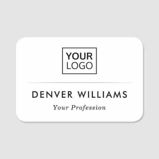 クラス分けカスタムのロエレガントゴのホワイトネームのタグ 名札 (正面)