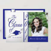 クラス卒業2011/王室の青 招待状 (正面/裏面)