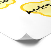 クラス名ポップコーン先生ポスター – Fits 30 Names ポスター (角)